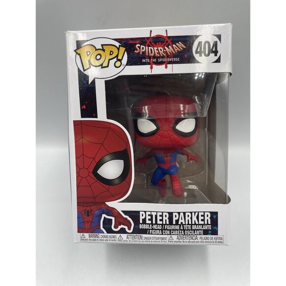 Funko Pop! Spider-Man Into the Spiderverse Peter Parker #404 Vinyl - Picture 1 of 7